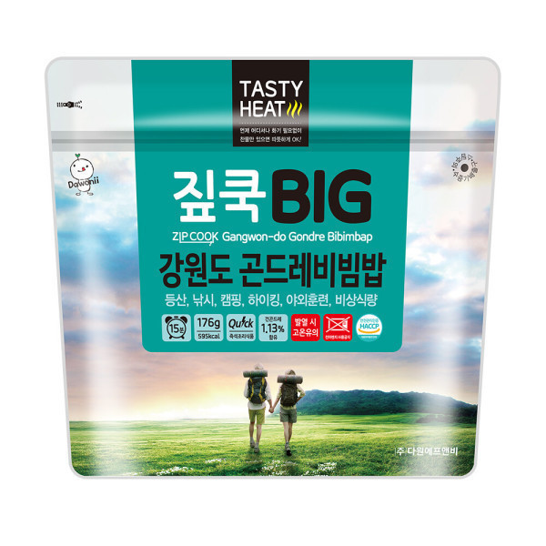 짚쿡 BIG 강원도 곤드레비빔밥 176g (1개)
