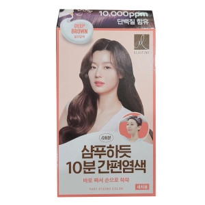 엘라스틴 샴푸하듯 10분간 간편염색 짙은갈색_이미지