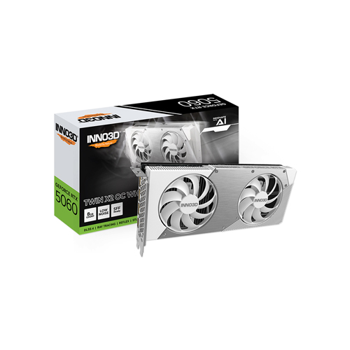 INNO3D ������ RTX 5060 OC D7 8GB TWIN X2 WHITE
