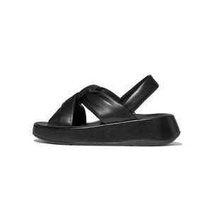 핏플랍 여성 F-MODE 레더 플랫폼 샌달 IX9-090_이미지