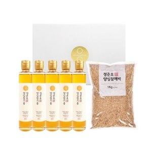 정준호 양심기름 참기름 200ml x 5개 + 참깨박 1kg_이미지