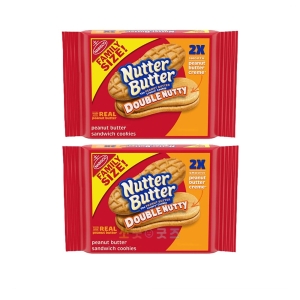 [불명] Nutter Butter 너터버터 더블 너티 피넛버터 쿠키 15.27oz 432g 2팩