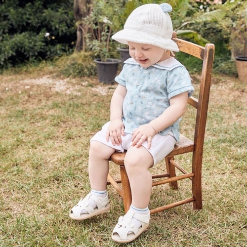 아가방앤컴퍼니 아가방 유아용 멜라망 셔츠 상하의 세트 01Q323016 80 BLUE