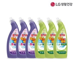 LG생활건강 홈스타 락스와 세제 후로랄 파인 750ml 3개 + 허벌 시트러스 750ml 3개