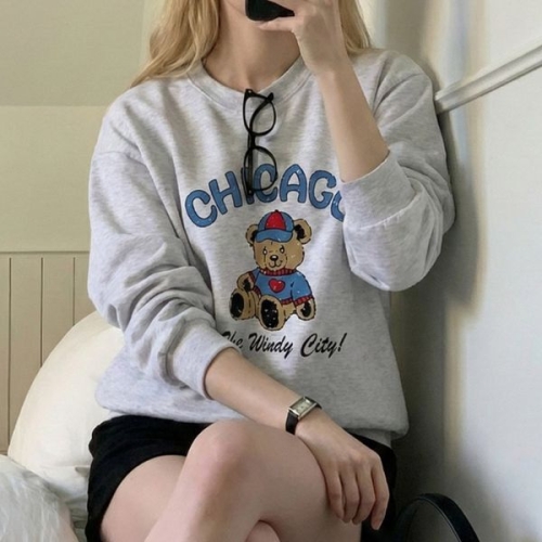  아이우먼 시카고하트베어맨투맨 SEX246M602 빅사이즈