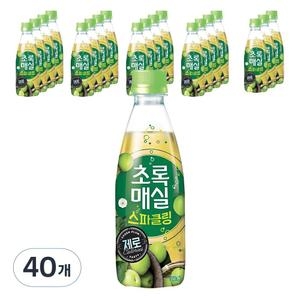 웅진식품 초록매실 스파클링 제로 350ml (40개)_이미지