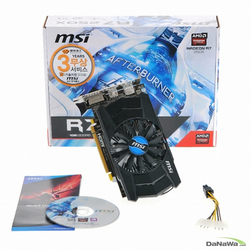 MSI 라데온 R7 250X 블랙 아머 D5 1GB_이미지