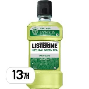 존슨앤존슨 리스테린 내추럴 그린티 250ml (13개)