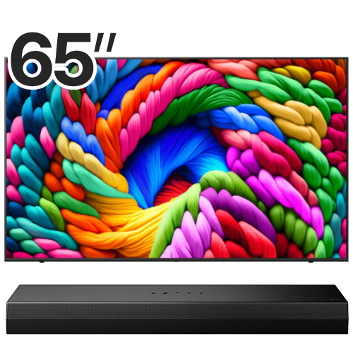 LG전자 나노셀 AI 65NA1C90AMA (벽걸이+사운드바, S20A)_이미지