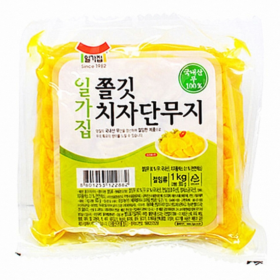일미농수산 일가집 쫄깃 치자단무지 1kg (6개)_이미지