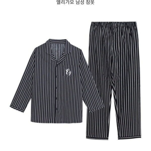 레노마 패플 이너웨어 엘리가모 남성 라인 평직9부잠옷 MC3SH61284 NA_이미지