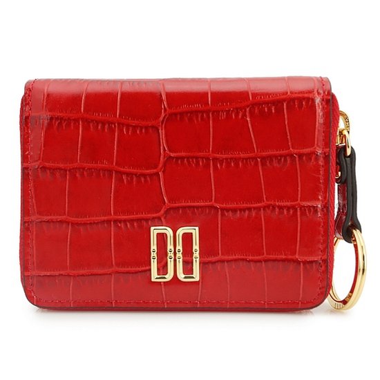 LF 닥스 레드 파이톤엠보 골드 DD로고 키링 DC3K5F303RD