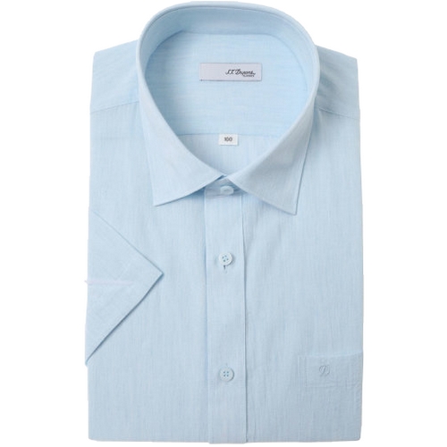 ST듀퐁 셔츠 남성 일반핏 추연 소재 반팔 남방 와이셔츠 SE3MM12HS705SMI