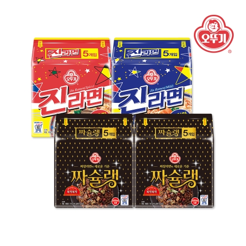 오뚜기 진라면매운맛20개 + 열라면10개 + 짜슐랭10개