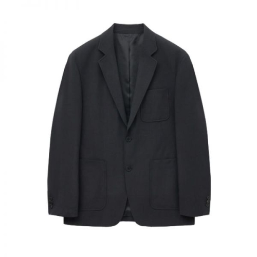 TNGT Wool Blended Comfort Jacket Dark Grey TNJA5F100CG_이미지