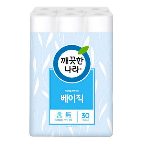 깨끗한나라 에코 베이직 40m (30롤) (2팩)_이미지