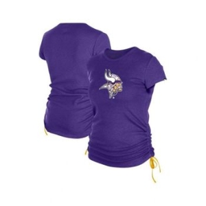 비키 New 에라 우먼 퍼플 Minnesota ngs Ruched 사이드 티셔츠 19513644 440040_이미지