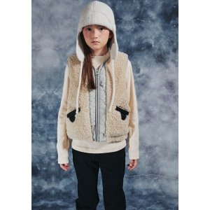 이현어패럴 블루테일 AZI4VT01BG 베이지 보아털 베스트