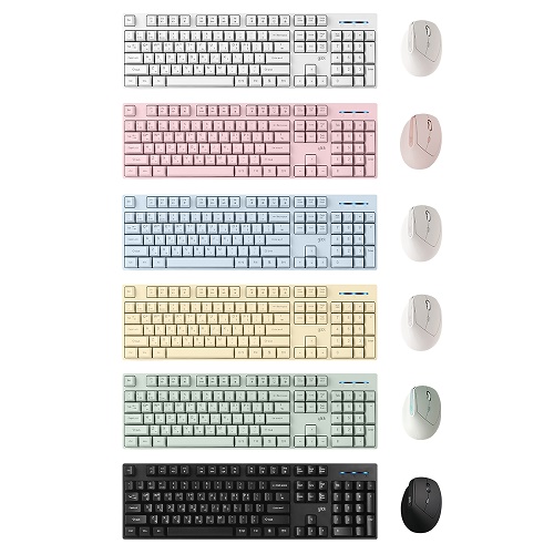 지클릭커 오피스프로 WMK660 스탠다드M 무선 키보드 마우스 세트 (블랙)_이미지