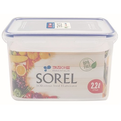 키친아트 소렐 직사각 밀폐용기 2.2L