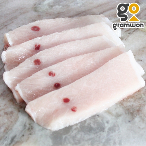 그램원 냉동참치 참치 회 황새치 뱃살 도로 1kg 속살 구이용_이미지