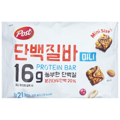 동서식품 포스트 단백질바 미니 231g (9개)