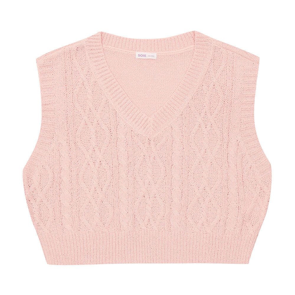 소이 23M5081-20,21 케이블 크롭 니트 조끼_SH