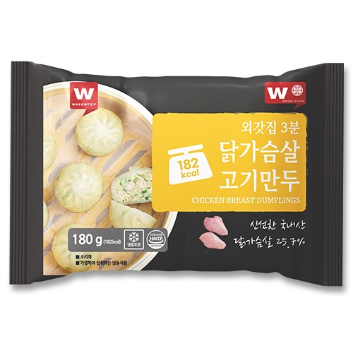 외갓집 3분 닭가슴살 고기만두 180g (3개)_이미지
