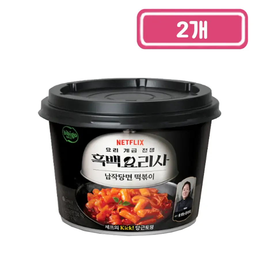 CJ제일제당 비비고 흑백요리사 술 빚는 윤주모의 납작당면 떡볶이 175g (2개)