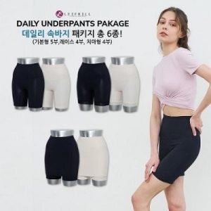 레이프릴 TV홈쇼핑 히트상품 데일리 속바지 6종_630900 630900_36764868_630900_이미지