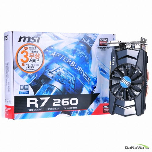 MSI 라데온 R7 260 OC 블랙 아머 D5 1GB_이미지