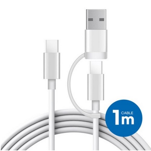 코시 C to 2in1 100W 케이블 UC2084C (1m)_이미지