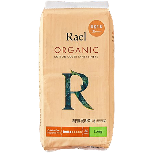 라엘 유기농 순면커버 롱 팬티라이너 36개 (1팩(36개))_이미지