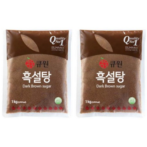 큐원 흑설탕 1kg (2개)_이미지