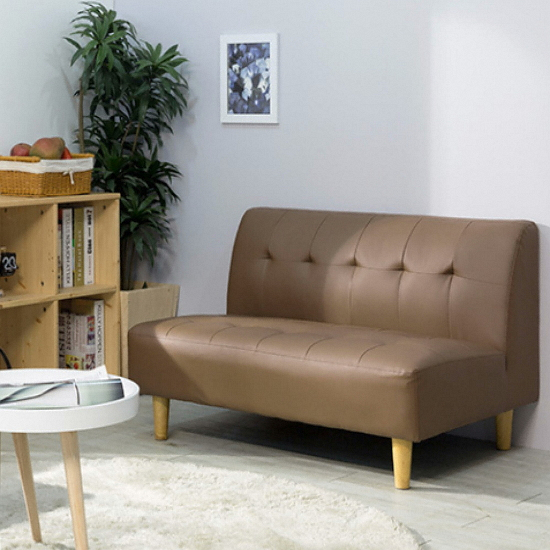 에보니아 포니 가죽소파 2인용_이미지