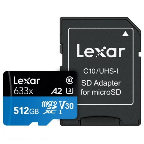 Lexar micro SD High-Performance 633X (512GB)