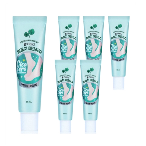 LG생활건강 온더바디 발꿈치 매끈하자 풋크림 55ml (6개)