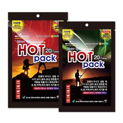 신광사 에디슨 향기나 힐링 지퍼백 핫팩 (100개)