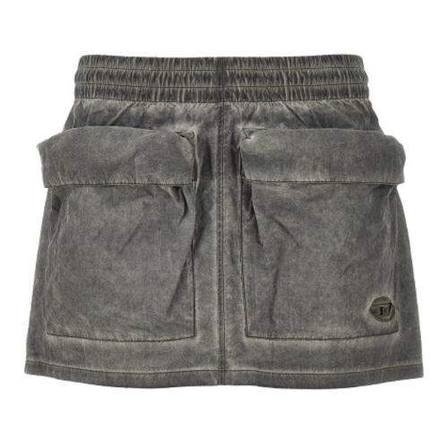 디젤 엘라스틱 웨이스트 투 라지 포켓 미니 스커트 A21177 0IQA