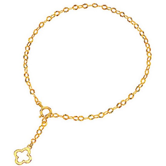 골드앤 18K 해피 플레아 한줄 팔찌_이미지