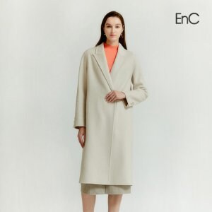 이앤씨(EnC) 캐시미어 울 블렌디드 테일러드 롱 코트 ENJH34T56A