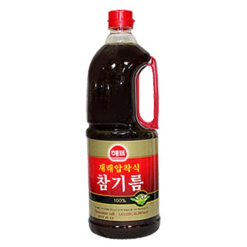 사조대림 해표 재래압착식 참기름 1.8L (1개)
