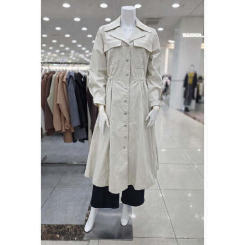 패플 플랩 포켓 밴딩 트렌치 코트 IP2P0TC501BE10_D