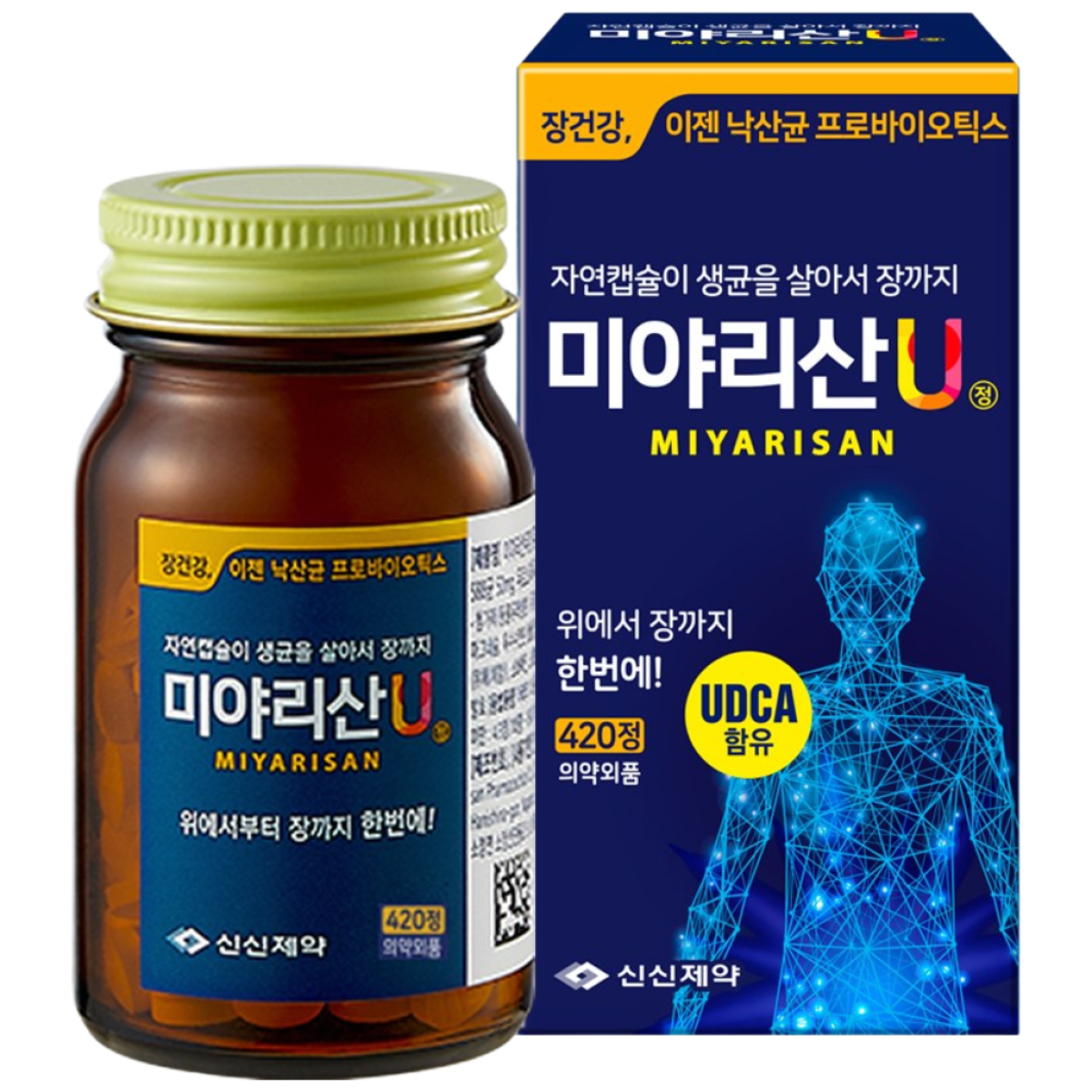 신신제약 미야리산U 낙산균 프로바이오틱스 420정이미지입니다. 누르면 해당 게시물로 새창이동합니다.