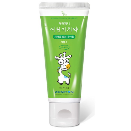 제니튼 닥터제니 저불소 어린이 치약 60g (2개)_이미지