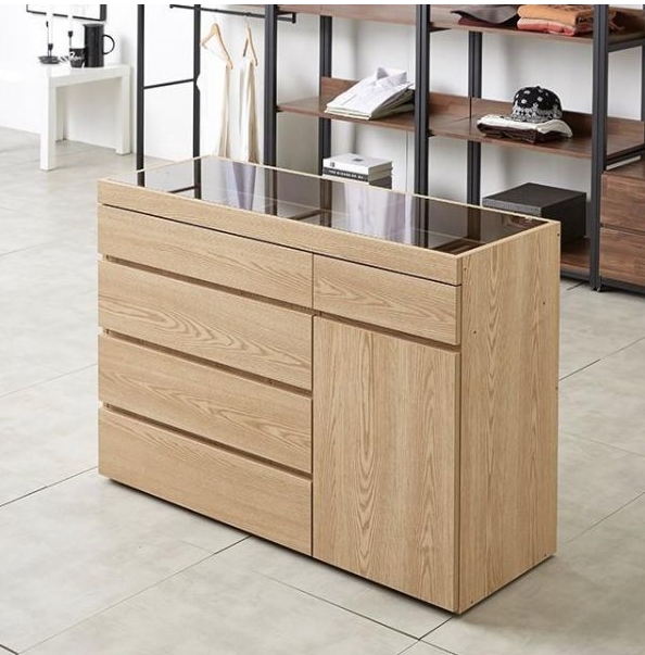 히트디자인 사브레 드레스룸 아일랜드 서랍장 1150