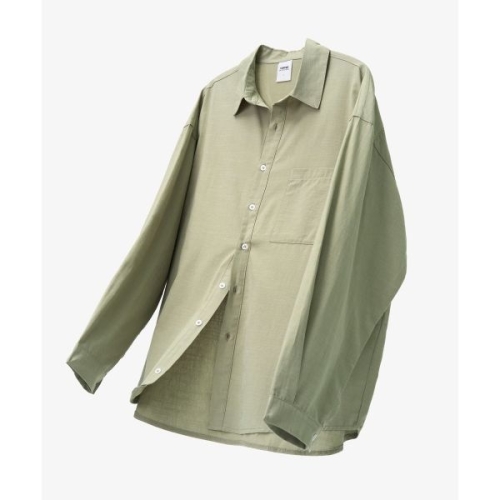 토피 ltgt TOFFEE COOL 스퀘어 포켓 레이온 셔츠 SAGE GREEN T1S-SPRST05 63292_이미지