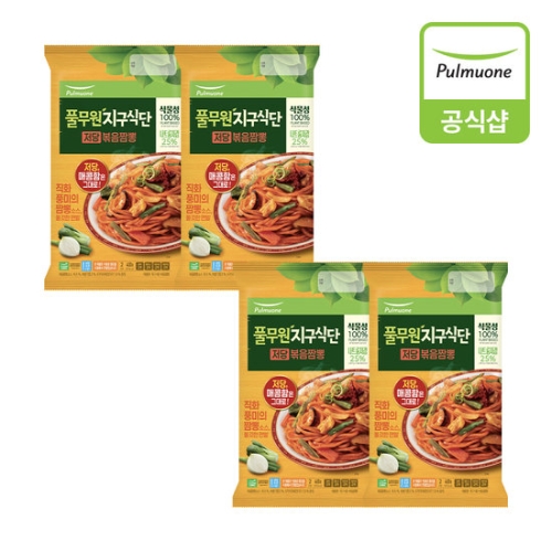 풀무원 지구식단 저당 볶음짬뽕 400g (4개)_이미지