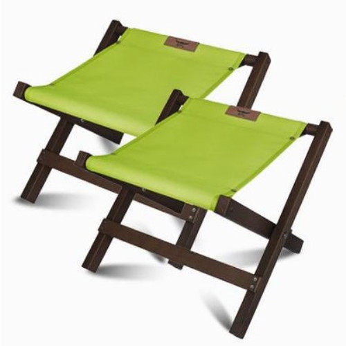 비에프엘 버팔로 우드 BBQ 체어 2개 (다크브라운그린)_이미지