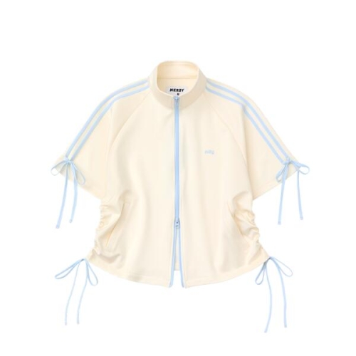 리본 반팔 트랙 탑 PNEU26TR04 RIBBON S/S TRACK TOP